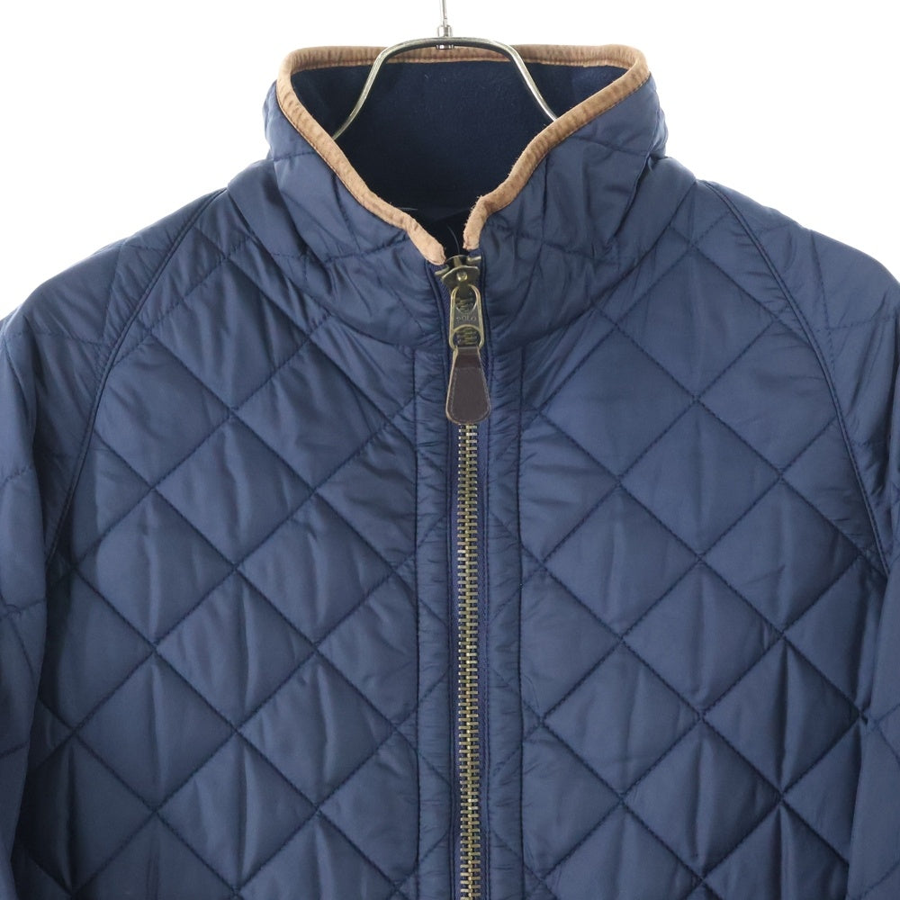 POLO RALPH LAUREN(ポロラルフローレン) キルティング フルジップ ナイロンジャケット ネイビー JR-RL-HW-0600