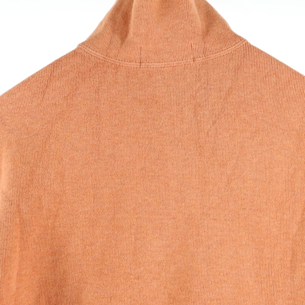 POLO RALPH LAUREN(ポロラルフローレン) 刺繍ロゴ コットン ハージジップスウェット トレーナー オレンジ KK-RL-YW-0514