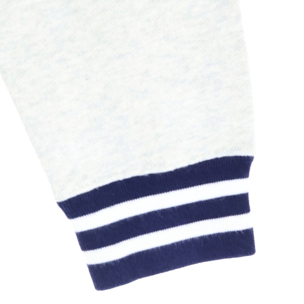 POLO RALPH LAUREN(ポロラルフローレン) 刺繍ロゴ コットン ハージジップスウェット トレーナー グレー/ネイビー KK-RL-HW-0556