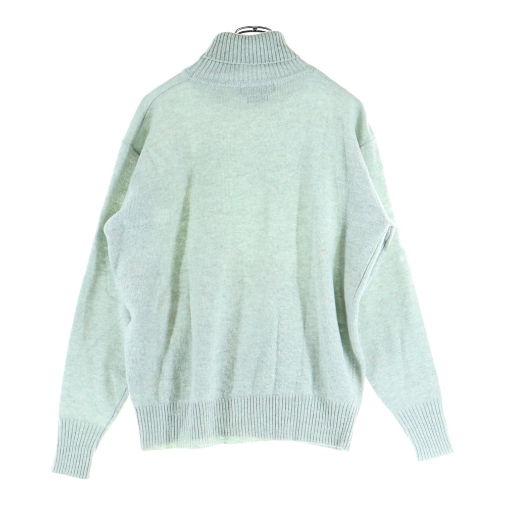 POLO RALPH LAUREN(ポロラルフローレン) 刺繍ロゴ コットン タートルネック ニット セーター グリーン
