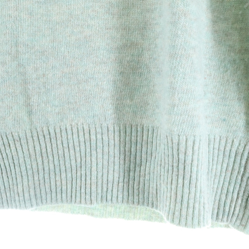 POLO RALPH LAUREN(ポロラルフローレン) 刺繍ロゴ コットン タートルネック ニット セーター グリーン