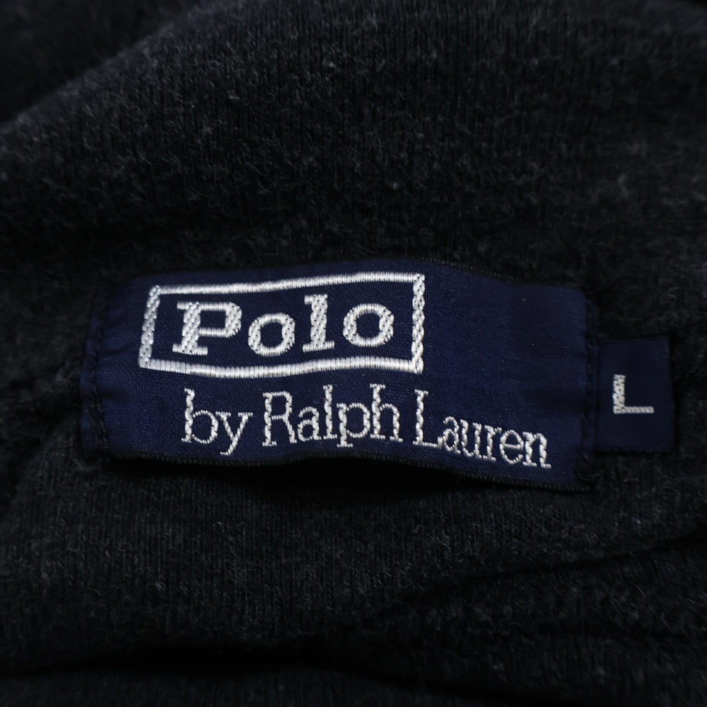 POLO RALPH LAUREN(ポロラルフローレン) コットン タートルネック 長袖Tシャツ カットソー ブラック