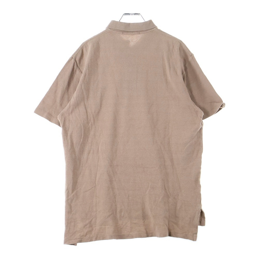 POLO RALPH LAUREN(ポロラルフローレン) 刺繍ロゴ コットン ポロシャツ 半袖シャツ ブラウン