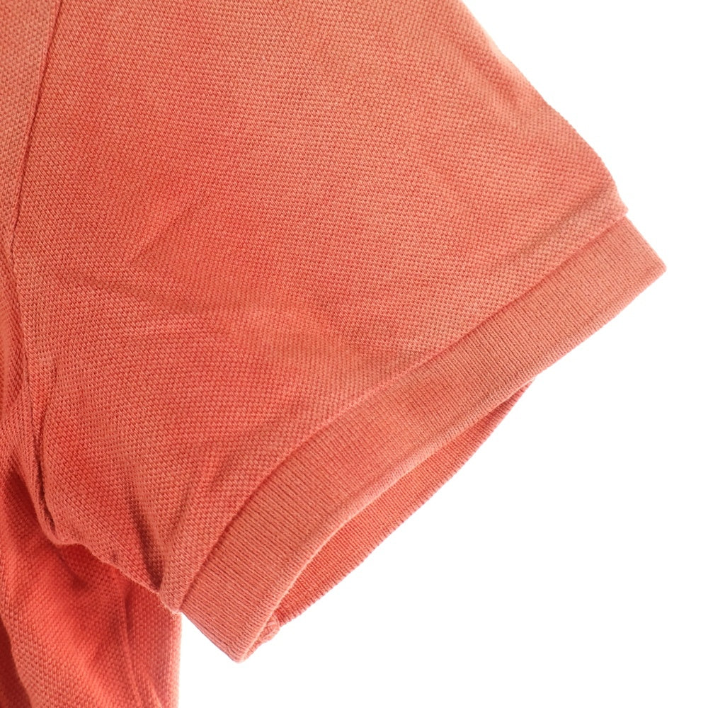 POLO RALPH LAUREN(ポロラルフローレン) ビッグ刺繍ロゴ コットン ポロシャツ ポケット半袖シャツ レッド