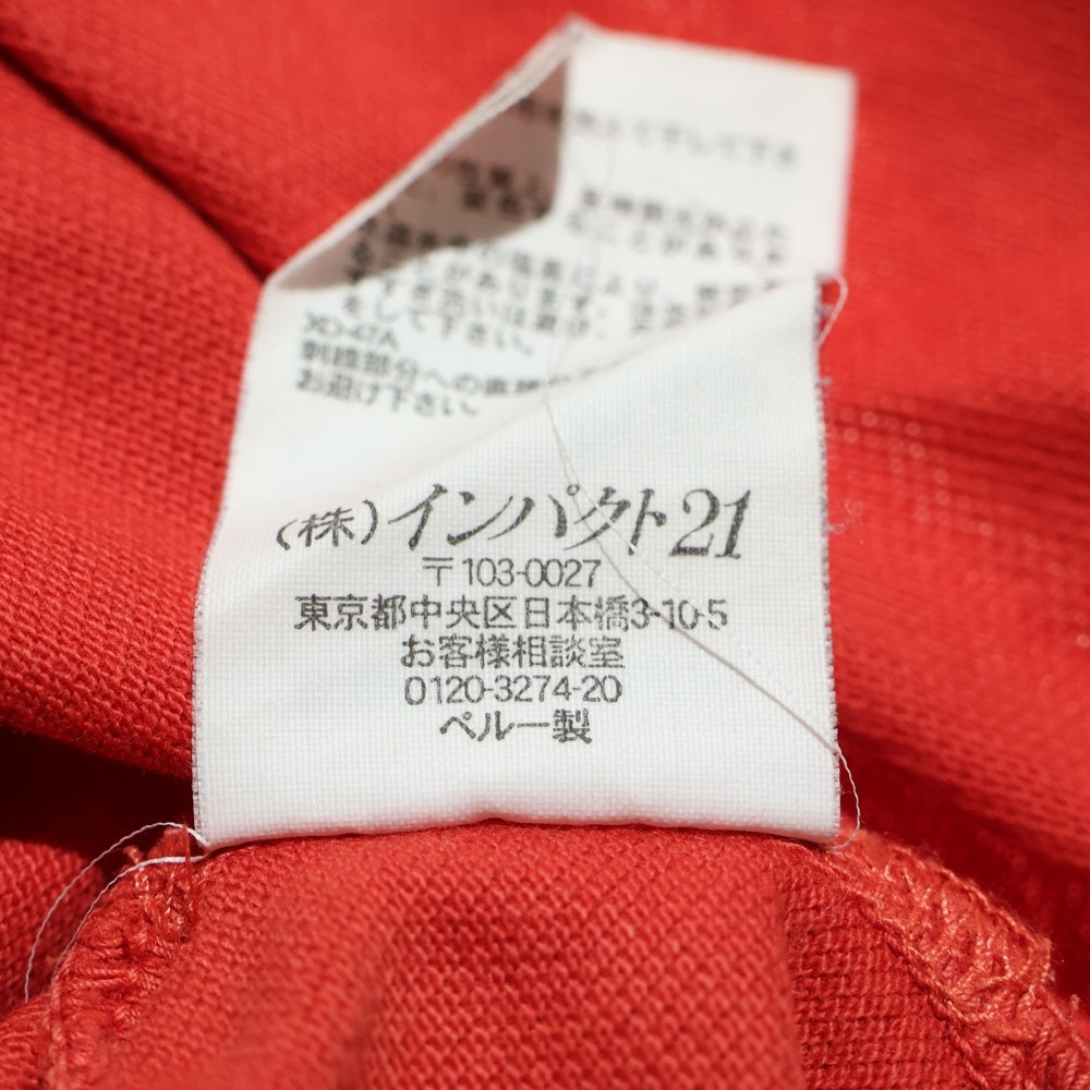 POLO RALPH LAUREN(ポロラルフローレン) ビッグ刺繍ロゴ コットン ポロシャツ ポケット半袖シャツ レッド