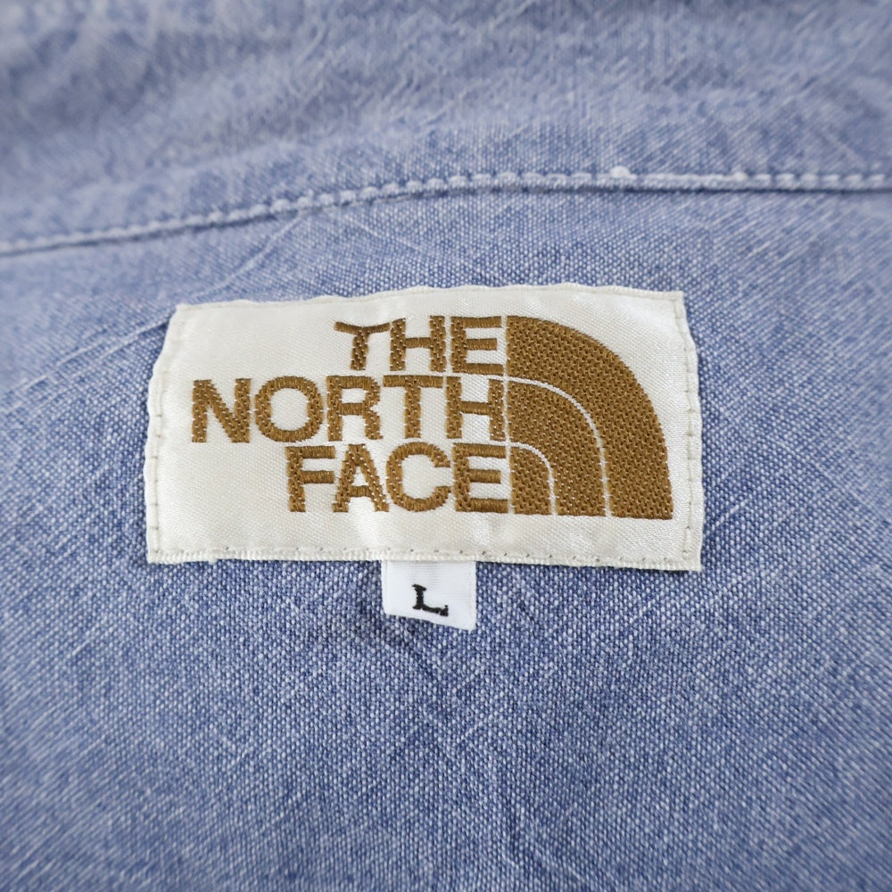 THE NORTH FACE(ザノースフェイス) 茶タグ ポケット半袖シャツ インディゴ AT30700