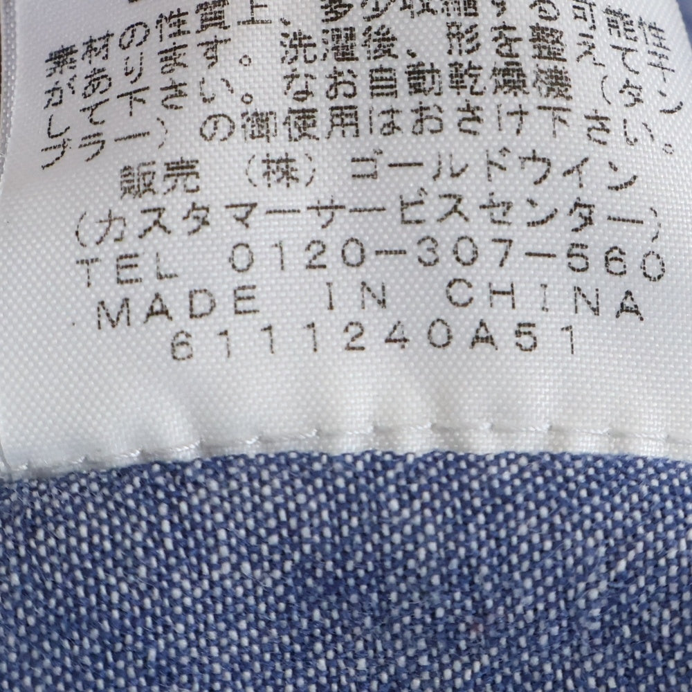 THE NORTH FACE(ザノースフェイス) 茶タグ ポケット半袖シャツ インディゴ AT30700