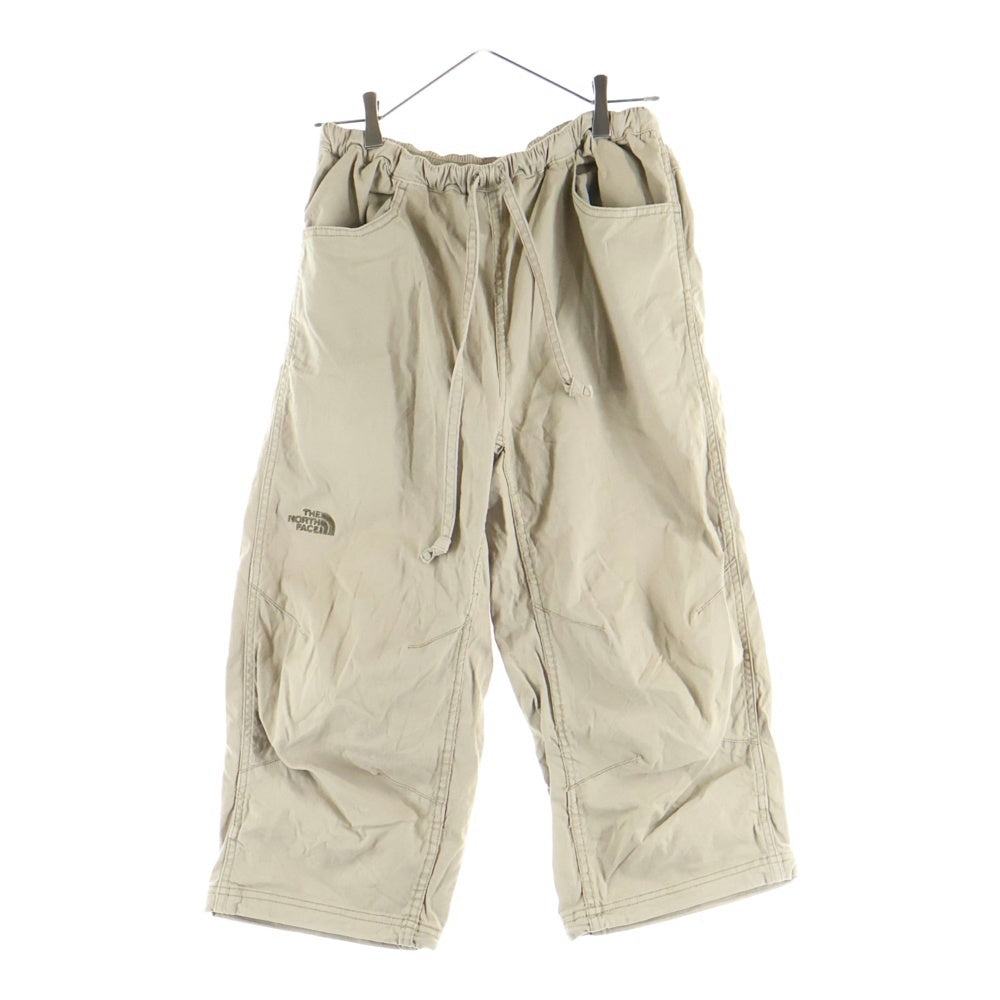 THE NORTH FACE(ザノースフェイス) フロント 刺繍ロゴ コットンパンツ ベージュ NT52973