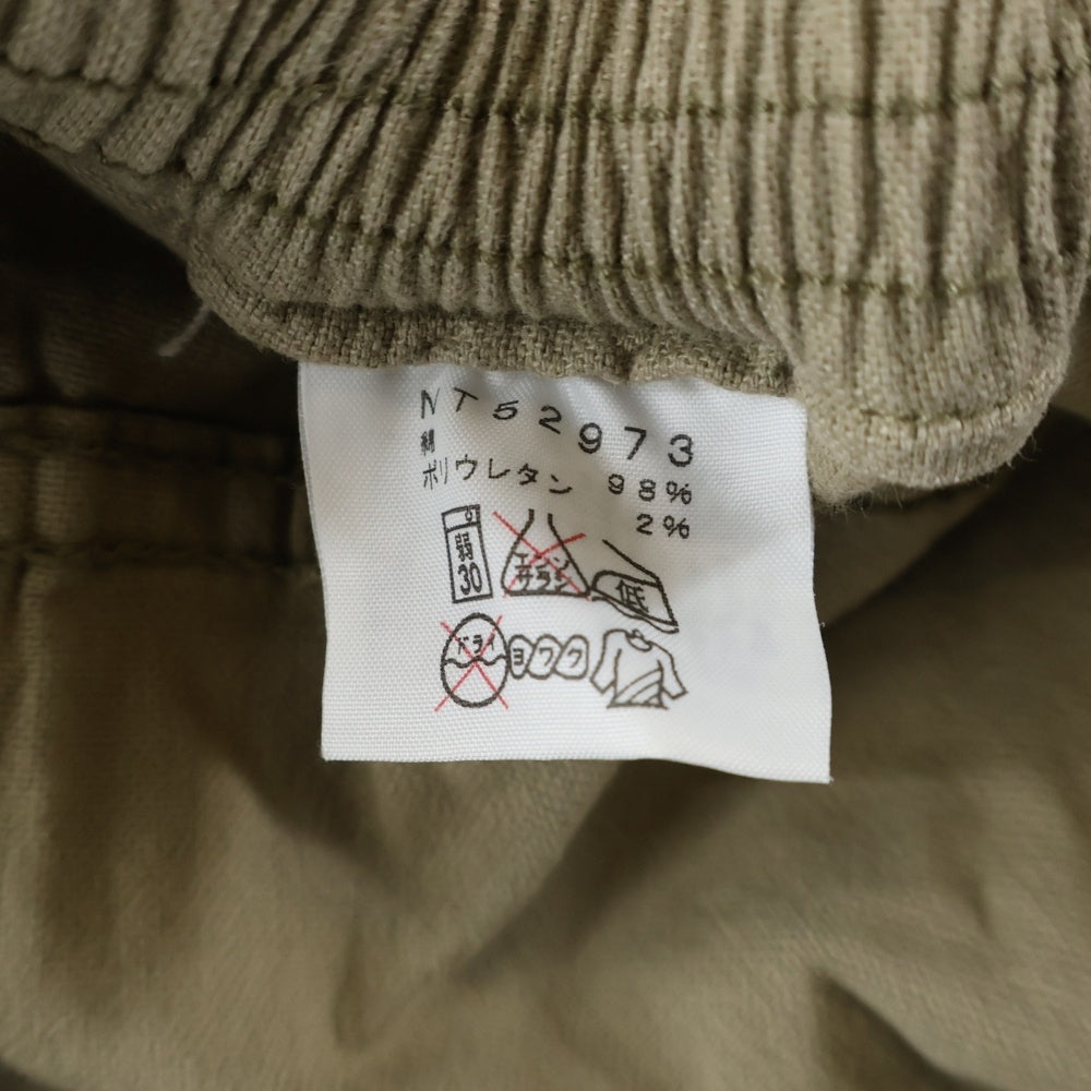 THE NORTH FACE(ザノースフェイス) フロント 刺繍ロゴ コットンパンツ ベージュ NT52973
