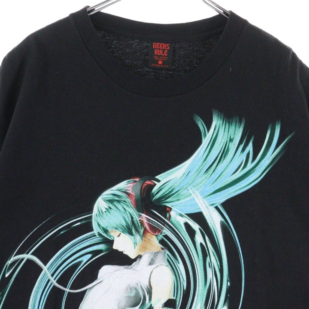 Geeks Rule x HATSUNE MIKU 15 黒 XXL HATSUNE MIKU × GEEKS RULE T