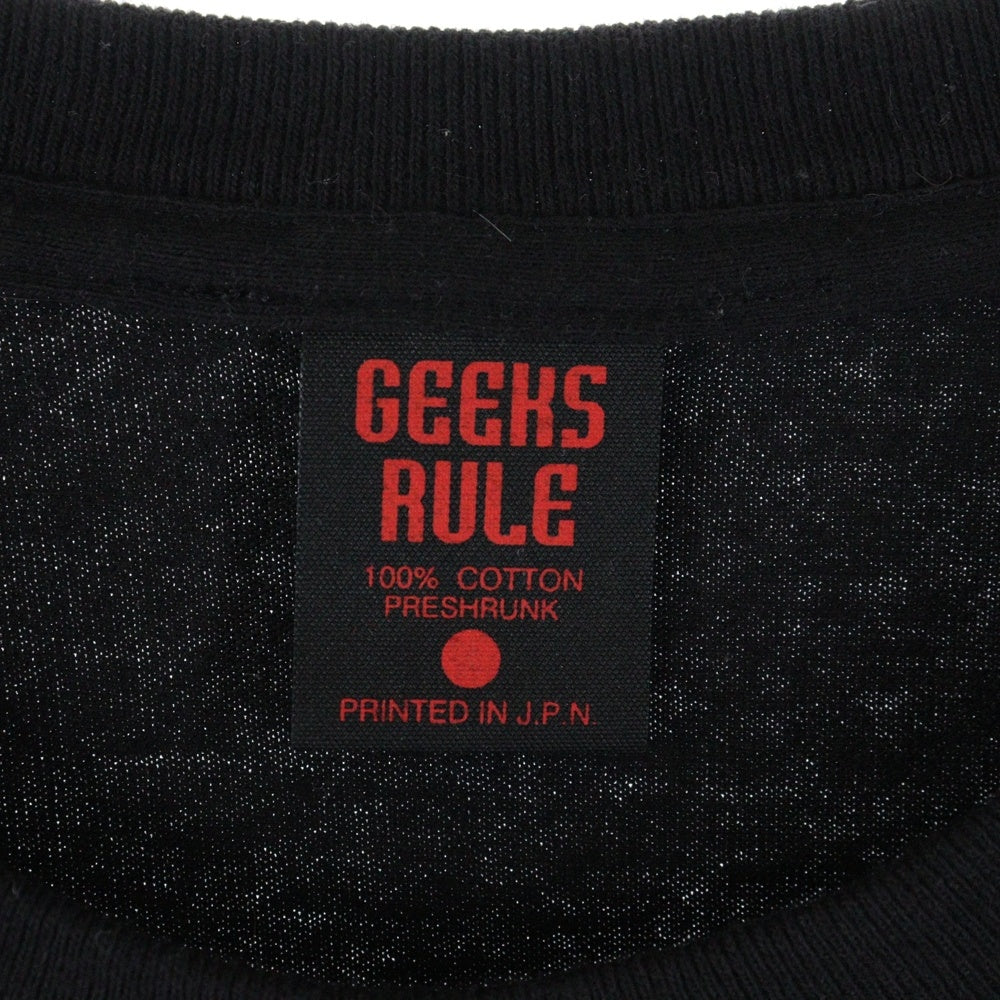 GEEKSRULE(ギークスルール) × HATSUNE MIKU 15 SILKSCREEN PRINTING T SHIRT vol.02 初音ミク プリント 半袖Tシャツ カットソー ブラック