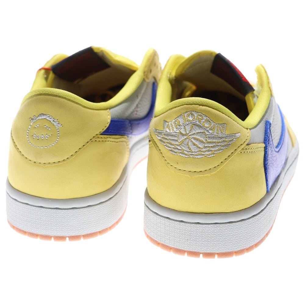 NIKE(ナイキ) ×Travis Scott WMNS Air Jordan 1 Retro Low OG Canary DZ4137-700 トラヴィススコット ウィメンズ エアジョーダン1 カナリー ローカットスニーカー