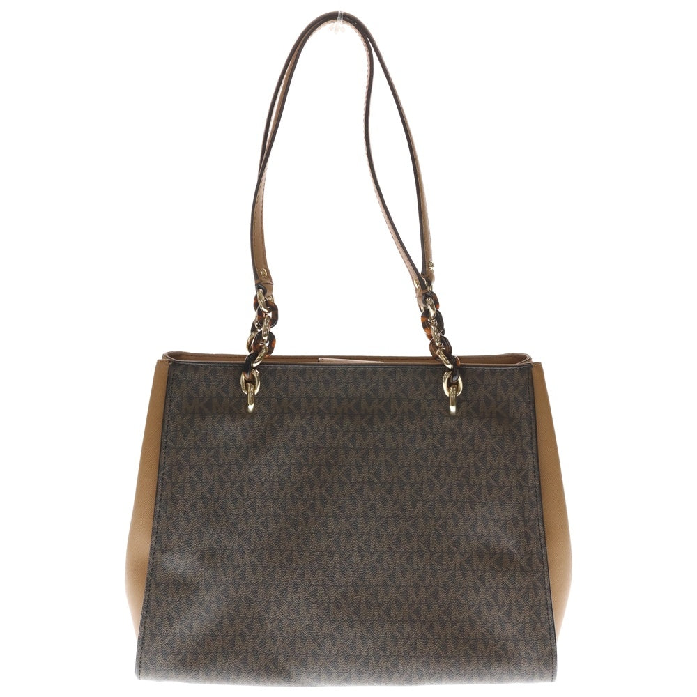 MICHAEL KORS(マイケルコース) SOFIA LG TOTE LEATHER 総柄 レザーハンドバッグ トートバッグ ブラウン レディース 35F8GO5T3B