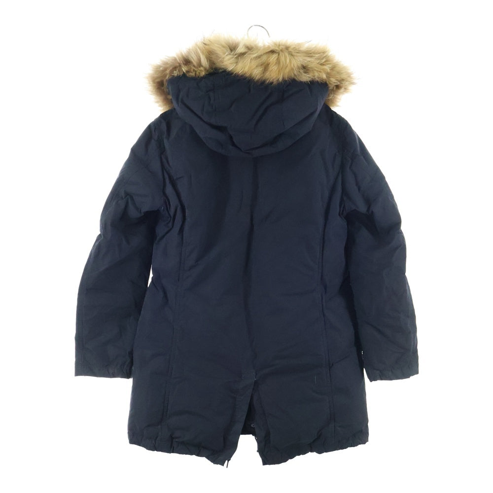 BURBERRY BLACK LABEL(バーバリー ブラックレーベル) ダウンジャケット アウター フード ラクーンファー ブラック D1F22-221-09