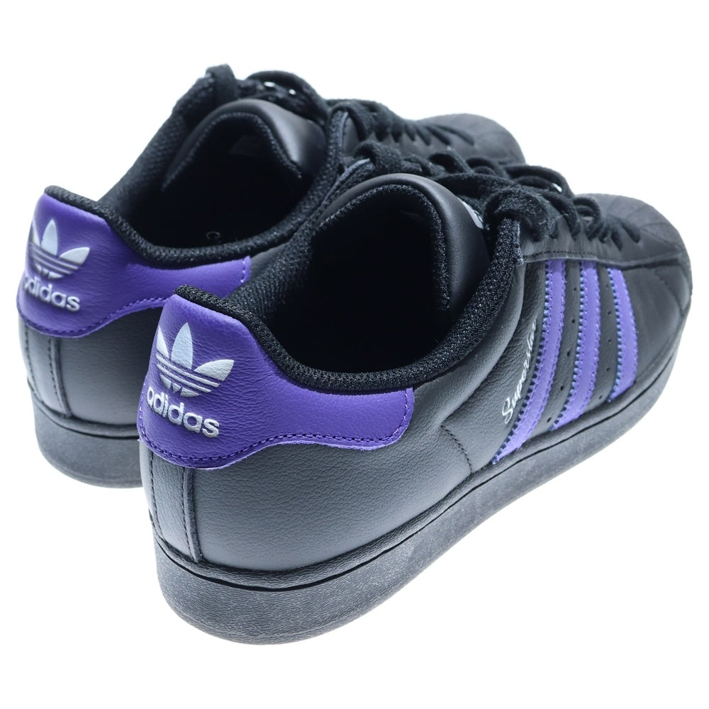 adidas Originals(アディダスオリジナルス) Superstar W 133027309 スーパースター ローカットスニーカー ブラック/パープル