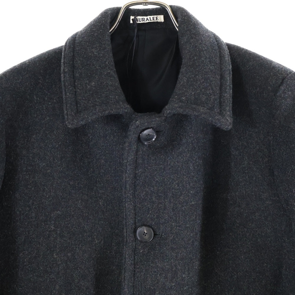 AURALEE(オーラリー) 25AW SHETLAND WOOL DOUBLE CLOTH BLOUSON DARK CHARCOAL A25AC02HD ウール ダブル クロス ブルゾン ダークチャコール