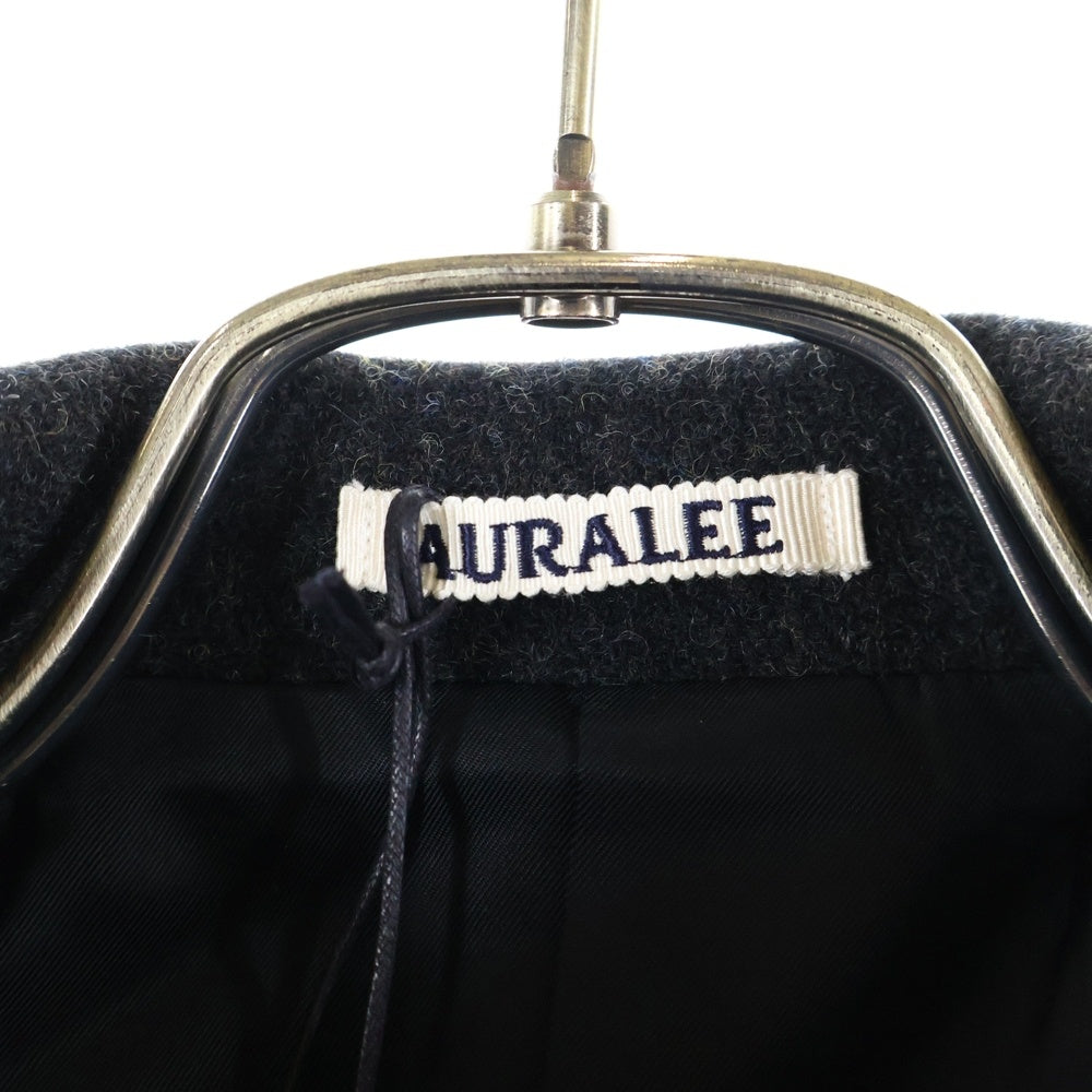 AURALEE(オーラリー) 25AW SHETLAND WOOL DOUBLE CLOTH BLOUSON DARK CHARCOAL A25AC02HD ウール ダブル クロス ブルゾン ダークチャコール