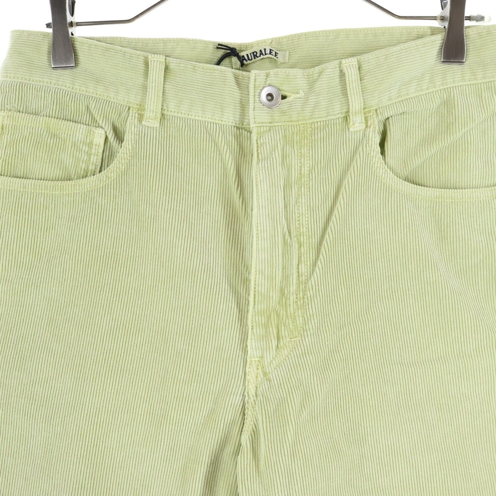 AURALEE(オーラリー) PIGMENT DYED FINX CORDUROY WIDE 5P PANTS