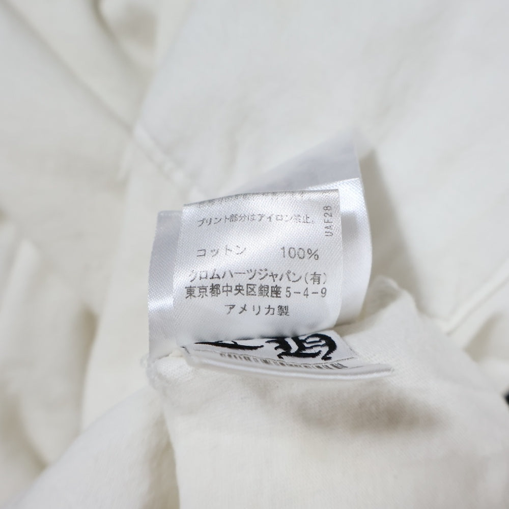 CHROME HEARTS(クロムハーツ) CH T-SHRT LTD USA スクロールラベル プリント半袖Tシャツ カットソー ホワイト
