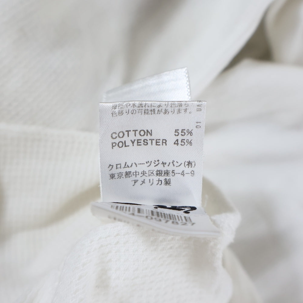 CHROME HEARTS(クロムハーツ) OLD CH THERMAL LTD USA スクロールラベル プリント サーマル 長袖カットソー ホワイト