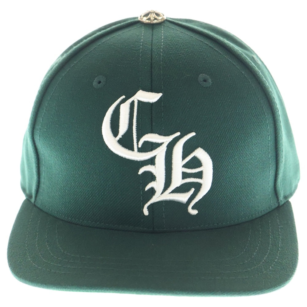 CHROME HEARTS(クロムハーツ) 6 PANEL ON FIELD BASEBALL CAP CH刺繍 ベースボールキャップ グリーン