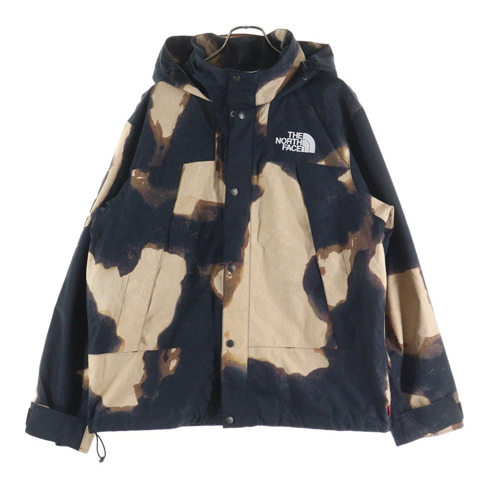 SUPREME(シュプリーム) 21AW×THE NORTH FACE Bleached Denim Print Mountain Jacket NP52100I ザ ノースフェイス ブリーチ デニム プリント マウンテン ジャケット ブラック