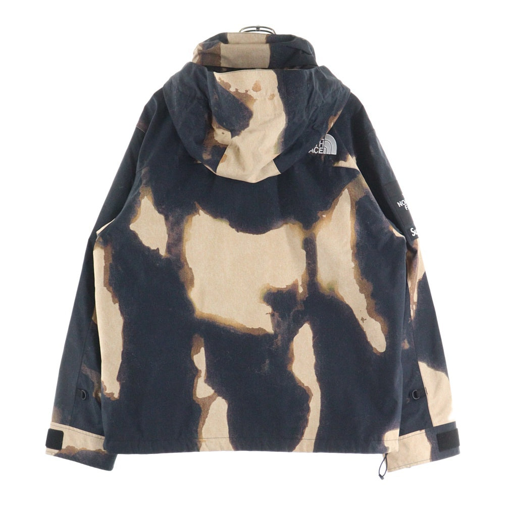 SUPREME(シュプリーム) 21AW×THE NORTH FACE Bleached Denim Print Mountain Jacket NP52100I ザ ノースフェイス ブリーチ デニム プリント マウンテン ジャケット ブラック