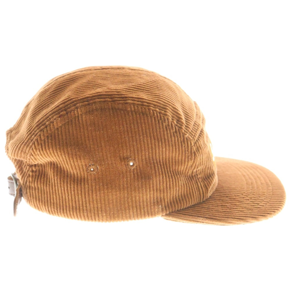 SUPREME(シュプリーム) 16AW Corduroy Camp Cap フロントロゴ コーディロイ キャンプキャップ 帽子 ブラウン