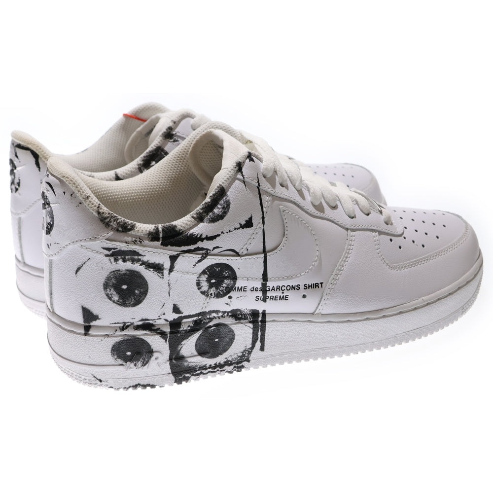 NIKE(ナイキ) 17SS×Supreme ×COMME des GARCONS SHIRT AIR FORCE 1 LOW シュプリーム コムデギャルソンシャツ エアフォースワン ローカットスニーカー US9/27.0cm 923044-100