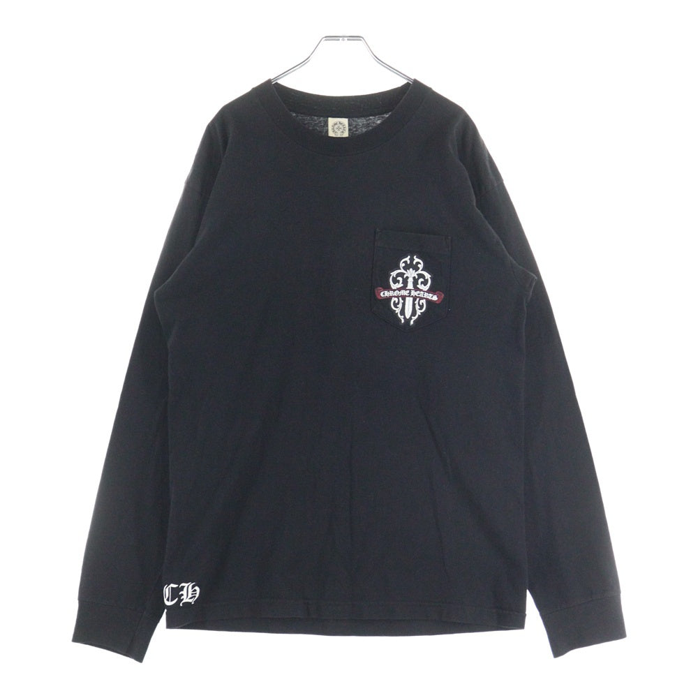 CHROME HEARTS(クロムハーツ) OLD DAGGER L/S Tee ダガーバックプリント ロングスリーブ ン長袖Tシャツ ブラック