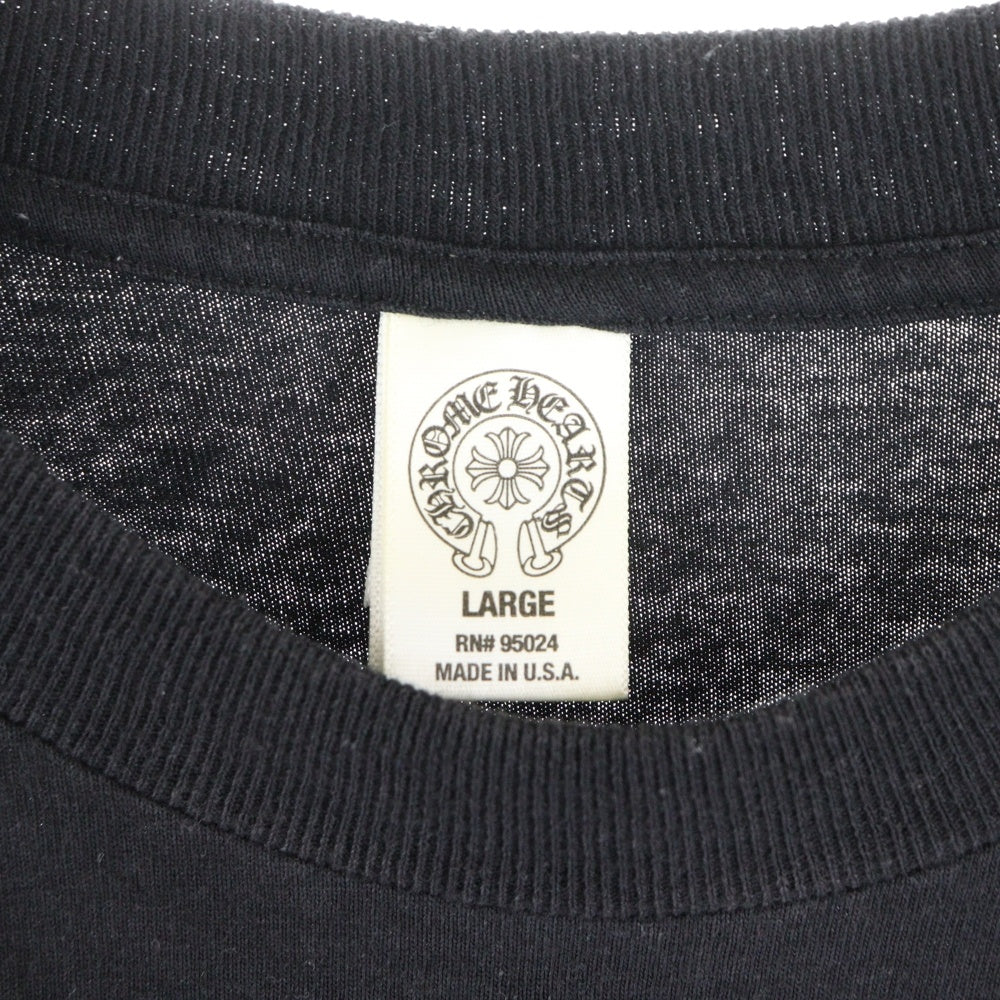 CHROME HEARTS(クロムハーツ) OLD DAGGER L/S Tee ダガーバックプリント ロングスリーブ ン長袖Tシャツ ブラック