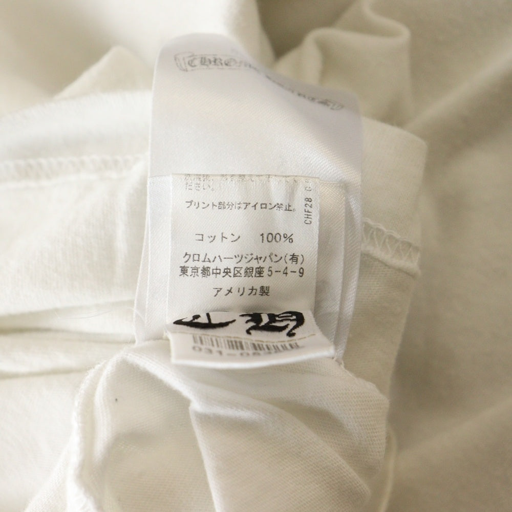 CHROME HEARTS(クロムハーツ) MULTI COLOR HORSESHOE L/S TEE マルチカラー ホースシュー プリント ロングスリーブ 長袖Tシャツ カットソー ホワイト