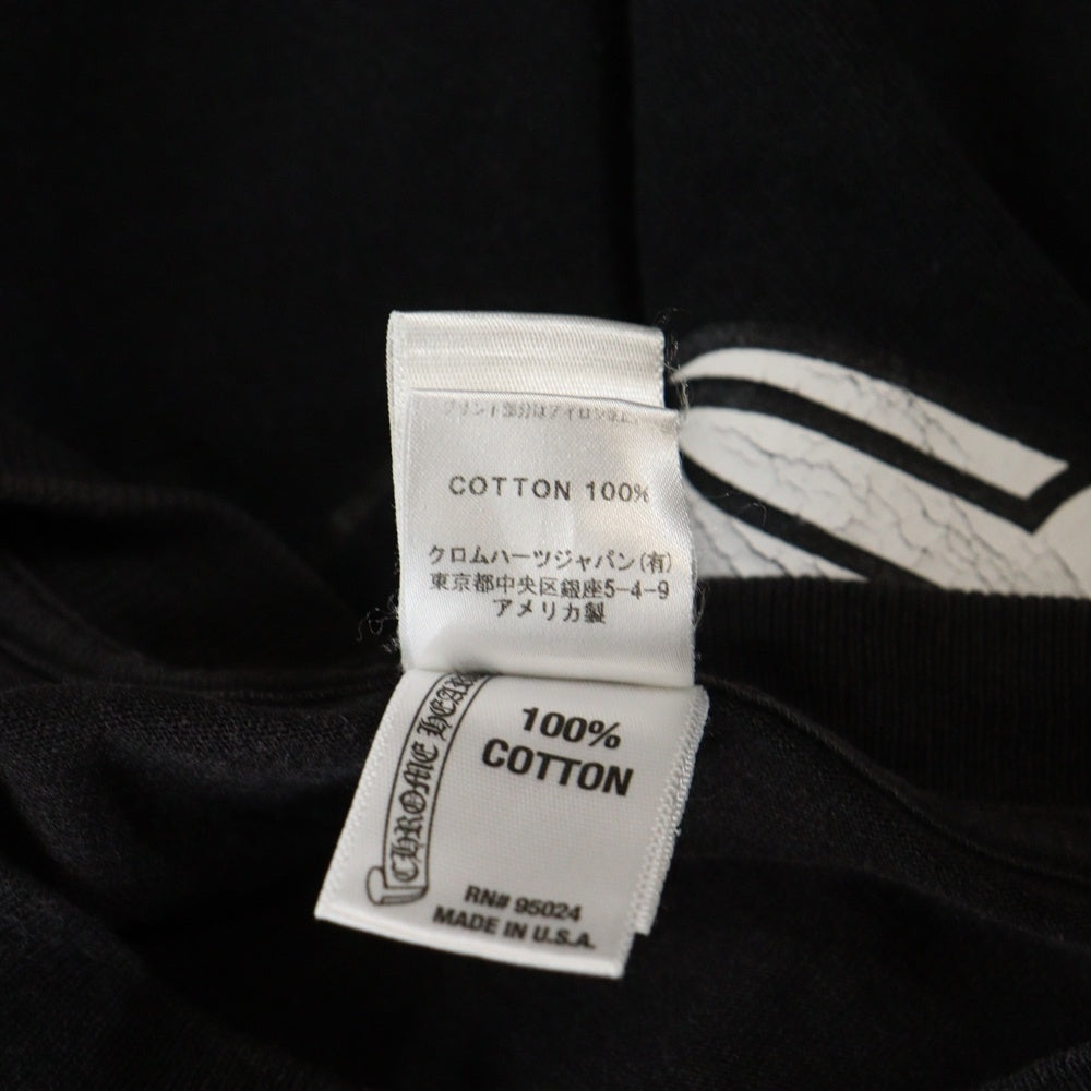 CHROME HEARTS(クロムハーツ) 東京銀座限定 胸ポケット ヴァインダガー クルーネック 半袖Tシャツ カットソー ブラック