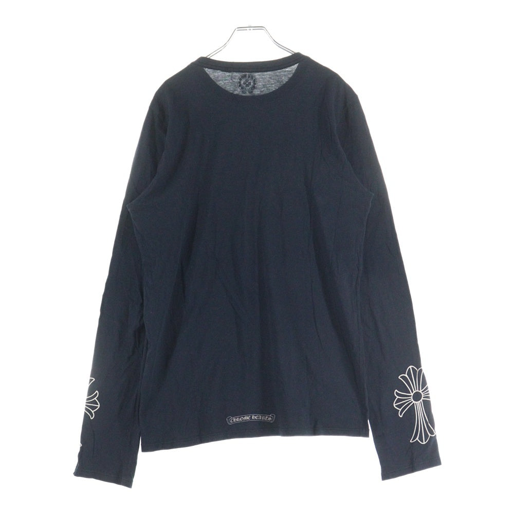 ヴィンテージ　クロームハーツCHROME HEARTS 長袖カットソー CHROME HEARTS(クロムハーツ) 袖CHクロスプリント 長袖Tシャツ