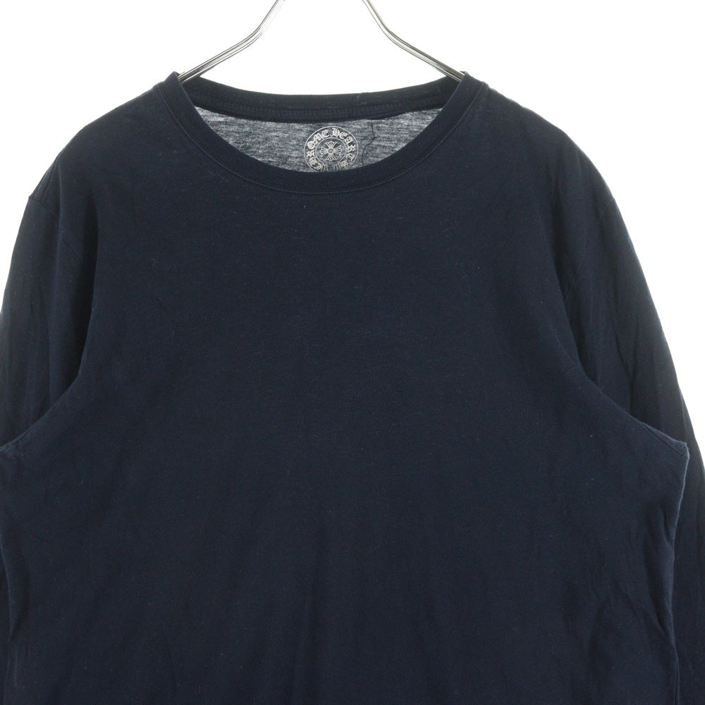 CHROME HEARTS(クロムハーツ) 袖CHクロスプリント 長袖Tシャツ カットソー ブラック