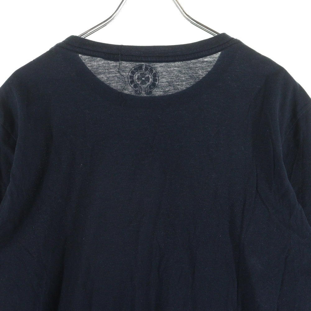 CHROME HEARTS(クロムハーツ) 袖CHクロスプリント 長袖Tシャツ カットソー ブラック