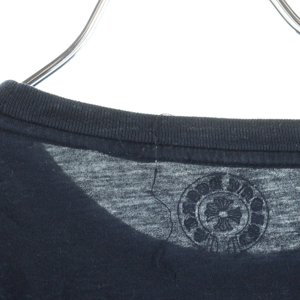 CHROME HEARTS(クロムハーツ) 袖CHクロスプリント 長袖Tシャツ カットソー ブラック