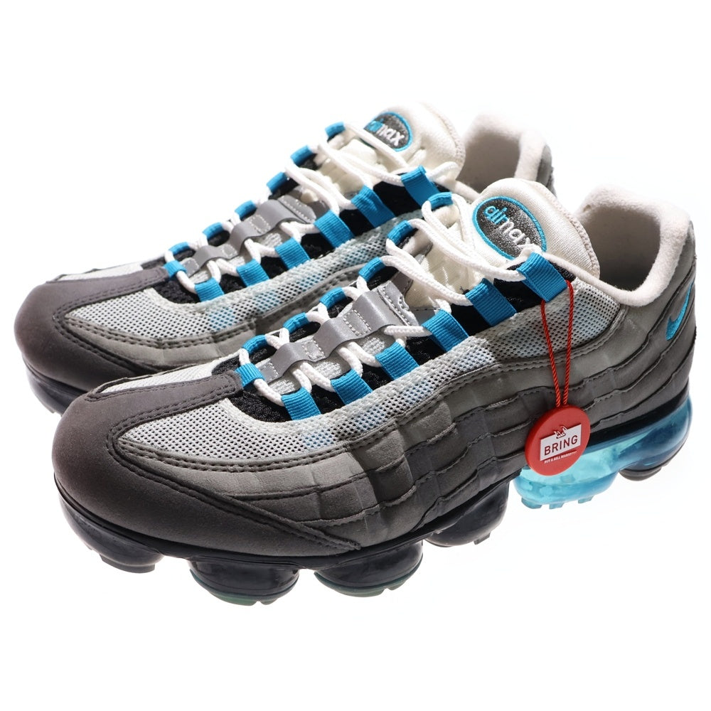NIKE(ナイキ) AIR VAPORMAX 95 NEO TURQUOISE エアヴェイパーマックス95 ネオ ターコイズ ローカットスニーカー グレー/ブルー US11/29cm