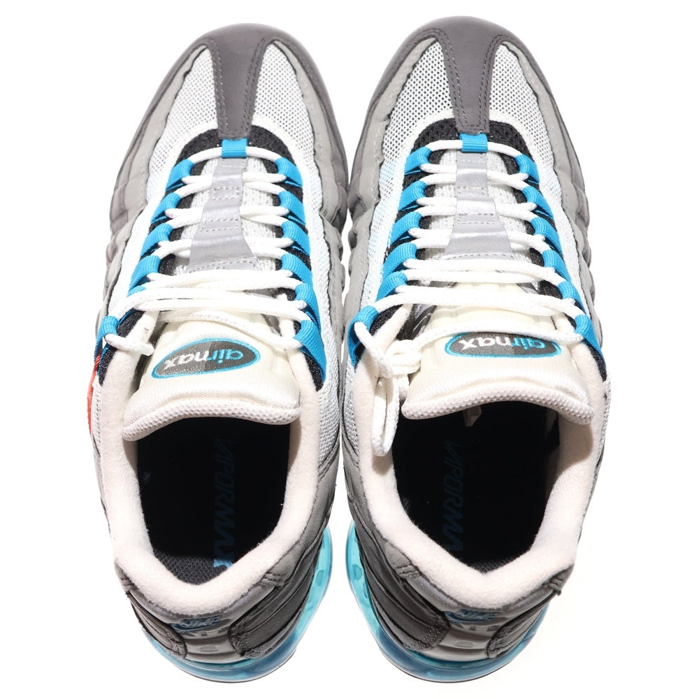NIKE(ナイキ) AIR VAPORMAX 95 NEO TURQUOISE エアヴェイパーマックス95 ネオ ターコイズ ローカットスニーカー グレー/ブルー US11/29cm