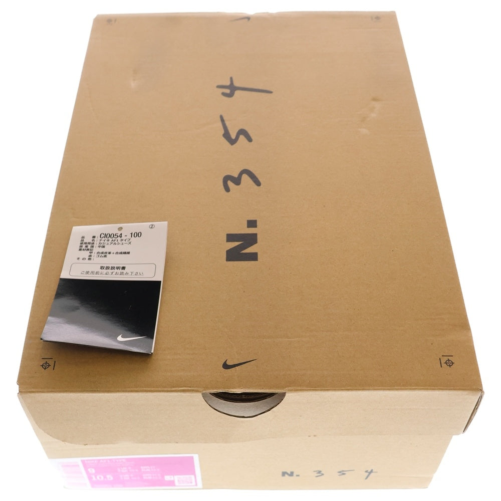 NIKE(ナイキ) AIR FORCE 1-TYPE CI0054-100 エアフォース ワン タイプ ローカットスニーカー ホワイト US9/27cm