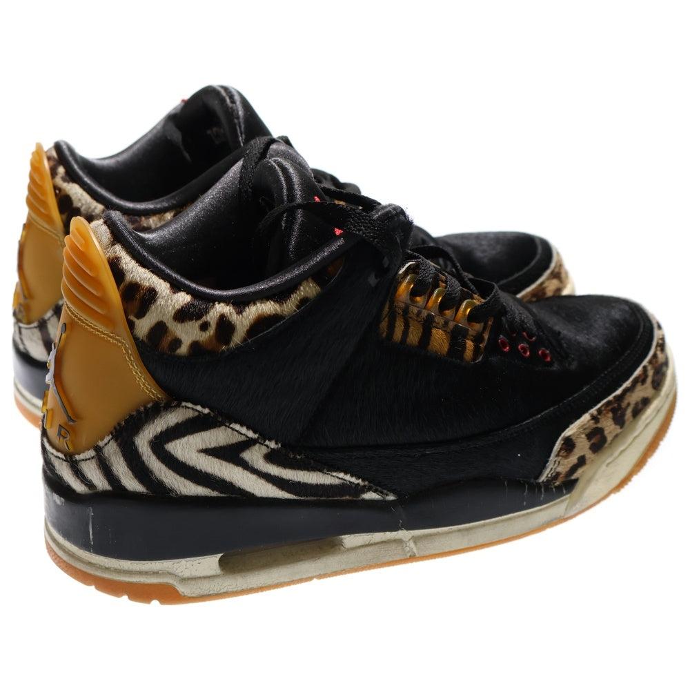 NIKE(ナイキ) AIR JORDAN 3 RETRO SE ANIMAL ジョーダン3 アニマル ハイカットスニーカー ブラック/ブラウン US9/27cm