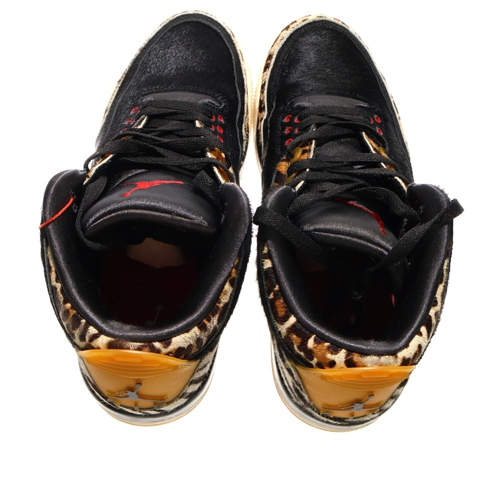 NIKE(ナイキ) AIR JORDAN 3 RETRO SE ANIMAL ジョーダン3 アニマル ハイカットスニーカー ブラック/ブラウン US9/27cm