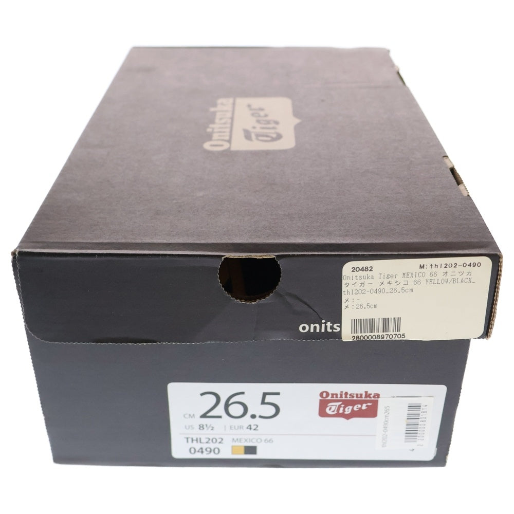 Onitsuka Tiger(オニツカタイガー) MEXICO 66 THL202 メキシコ66 ローカットスニーカー イエロー/ブラック US8.5/26.5cm