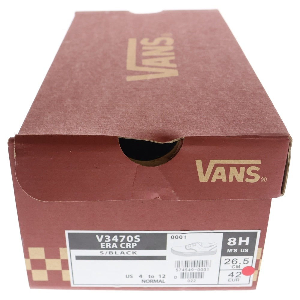 VANS(ヴァンズ) ERA CRP V3470S スウェード ローカットスニーカー ブラック US8.5/26.5cm