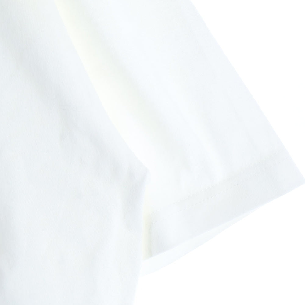 GUERNIKA(ゲルニカ) ペイント クルーネック コットン 半袖Tシャツ カットソー ホワイト