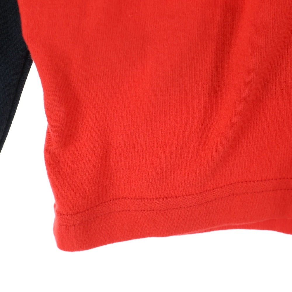 CHROME HEARTS(クロムハーツ) NECK LOGO RAGLAN LONG SLEEVE TEE ネックロゴ ラグラン ロングスリーブ 長袖Tシャツ カットソー ブラック/レッド