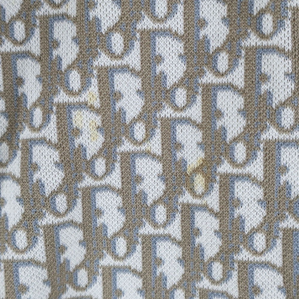 DIOR(ディオール) 20SS Oblique Overshirt 023M550AT099 オブリーク 総柄コットン長袖オーバーシャツ グレー/ベージュ