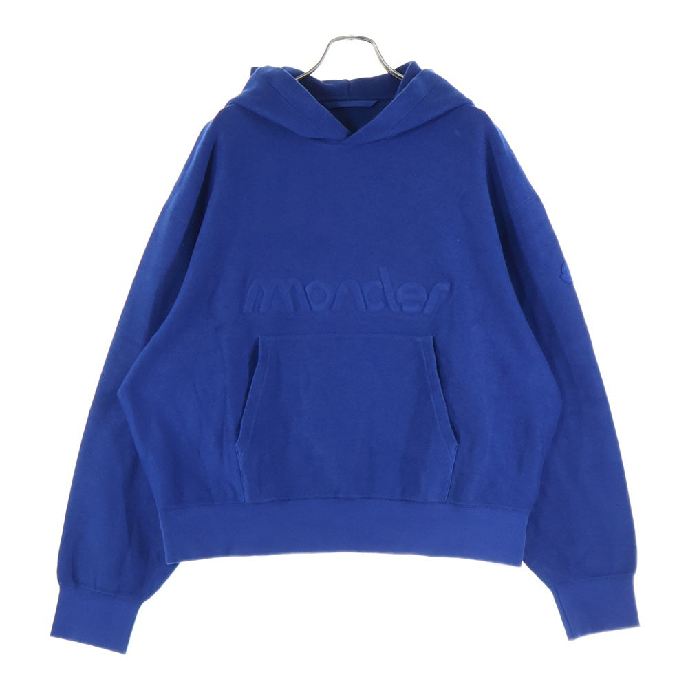 MONCLER(モンクレール) フロント ロゴ プルオーバー パーカー ブルー J10918G00054 899V4