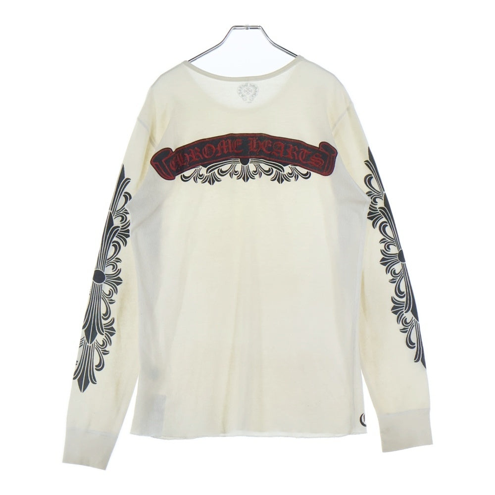 CHROME HEARTS(クロムハーツ) FLRL CRS THERMAL L/S ロングスリーブ 長袖Tシャツ ホワイト