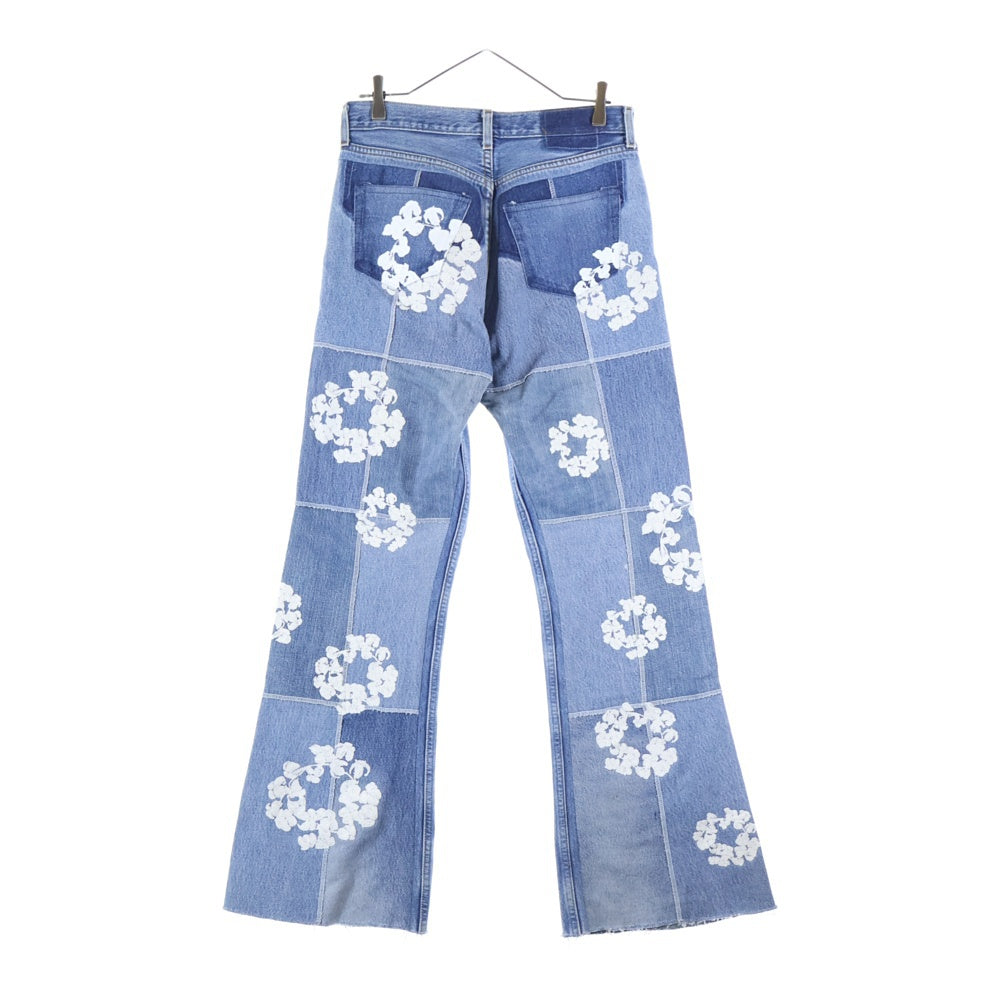 READY MADE(レディメイド) × DENIM TEARS COTTON WREATH DENIM デニムティアーズ 再構築 カットオフデニムパンツ インディゴ RE-DT-BL-00-00-13
